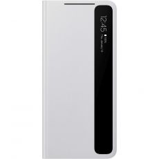 Чехол (флип-кейс) Samsung Smart Clear View Cover [ef-zg998cjegru] для Galaxy S21 Ultra, светло-серый