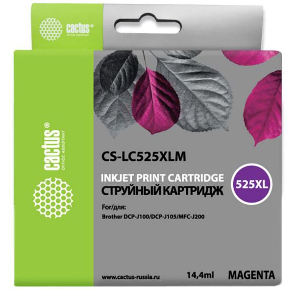 Картридж для принтера и МФУ Cactus CS-LC525XLM