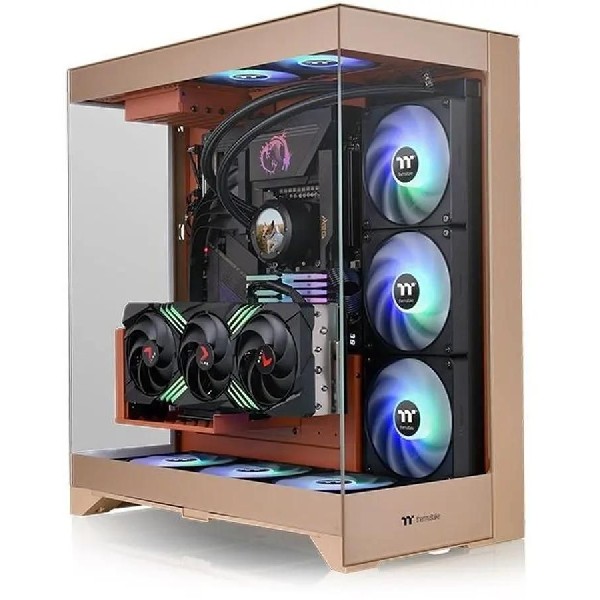 Корпус Thermaltake CTE E550 TG Gravel Sand Midi-Tower коричневый [ca-1z8-00mgwn-00]