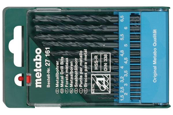 Набор сверл Metabo HSS-R (627161000) 13шт. 1.5-6.5мм пластик.коробка
