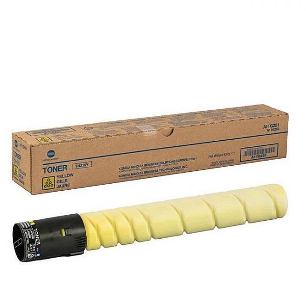 Тонер для картриджа Konica Minolta TN-216Y для Konica-Minolta bizhub C220/280, желтый (A11G251)