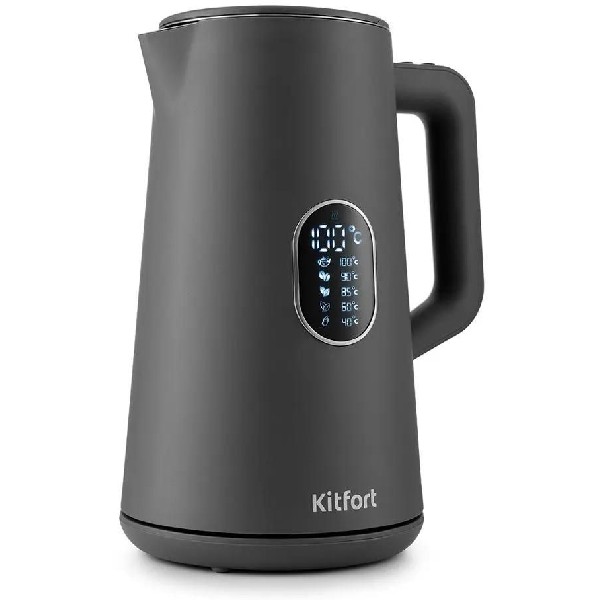 Электрический чайник KITFORT КТ-6115-2 серый 1,5 л
